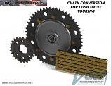 Chain Conversion Kit for Cush Drive Hub, 2009-Up Touring Twin Cam and M8