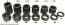 Axle Spacer Set for 25mm or 1" Axle- Black Anodized Axle Spacer Set for 25mm or 1" Axle- Black Anodized