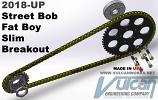 Softail Street Bob, Slim & Fat Boy Chain Conversion Kit, 2018-UP M-8 Softail Street Bob, Slim & Fat Boy Chain Conversion Kit, 2018-UP M-8