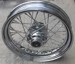 16" Front Wire Wheel, Chrome, Single Disk
