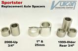 Stock Replacement Axle Spacer Sets for XL/Sportsters