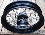 16" Rear Wire Wheel, Black, Harley 40 Spoke, 2000-Up